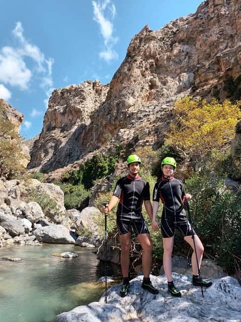 Kourtaliotiko Gorge: Guided River Adventure Trek with Lunch - The swim to the hidden waterfall: cold water, good reasons