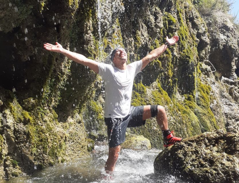 Kourtaliotiko Gorge: Guided River Trekking with Lunch - How the Guided Trek Starts (Neoprene, Helmet, and First Water View)