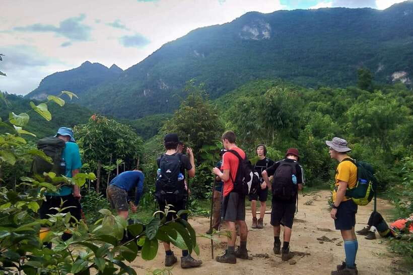 Luang Prabang: Mountain Trek & Local Villages Overnight Tour - Day 1: Longhut and Thin Pha trails, river boat crossing, and a Khmu homestay night
