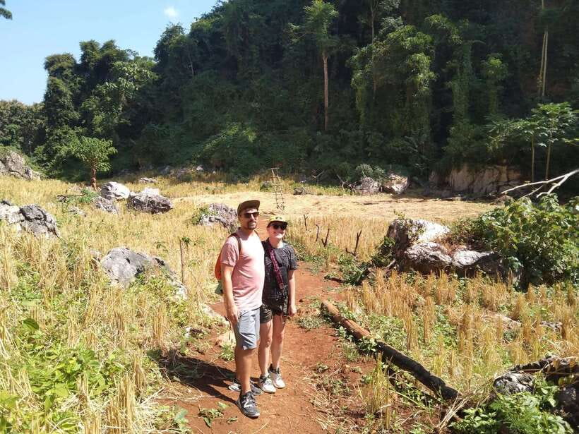 Luang Prabang Trekking LongLao to Kuang si falls full day - Ridge View And Farm Fields: What You Notice Once You’re Off the Road