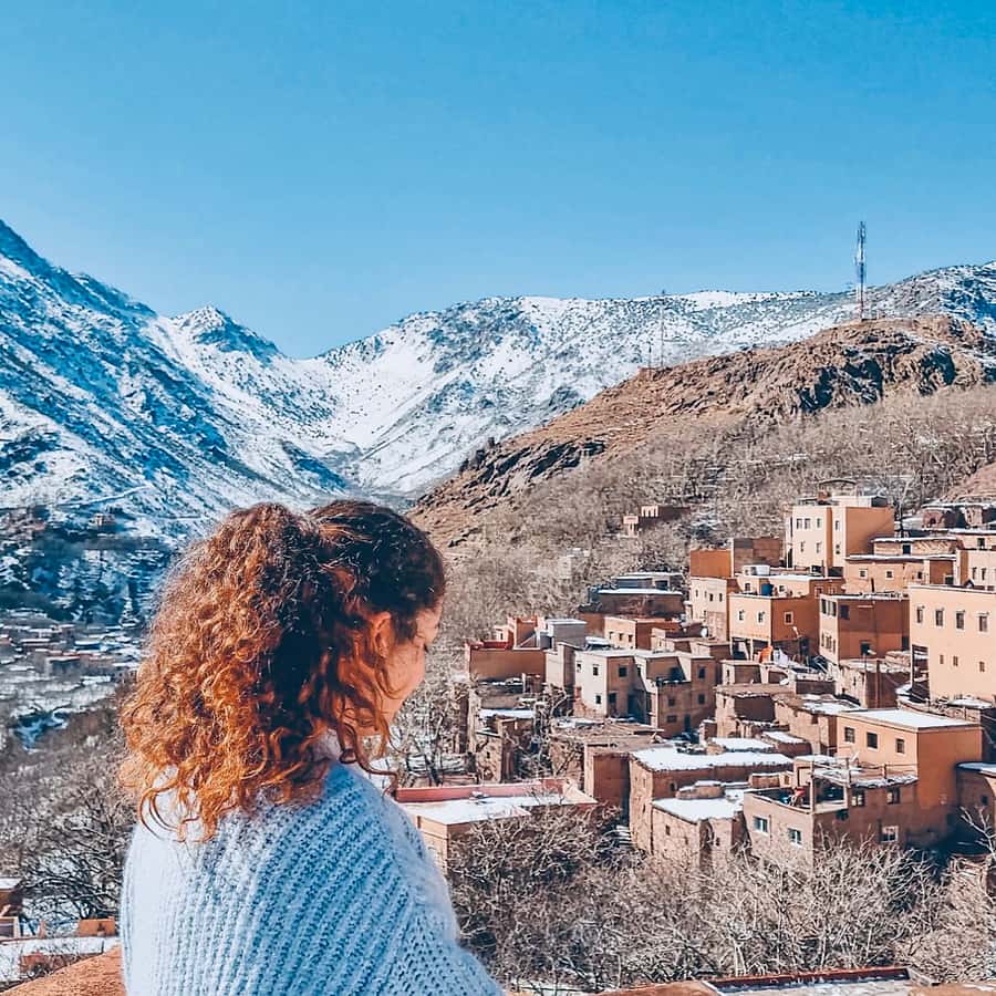 Marrakech: 3-Day Atlas Mountains Berber Villages Trek - Day 2: Oudit Pass, village-to-village walking, and an optional hamam