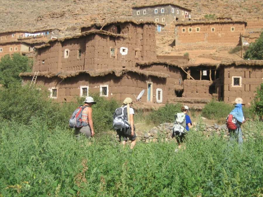 Marrakech: 3-Day High Atlas Mountains and Three Valleys Trek - Day 2: Aguersiwal, Oudit Pass, and Ait Aissa With a Steam Shower Option