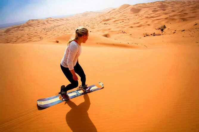 Morning Dune Bashing with Camel Trekking and sand boarding - Free Sand Boarding: Fun, Not a Big Production