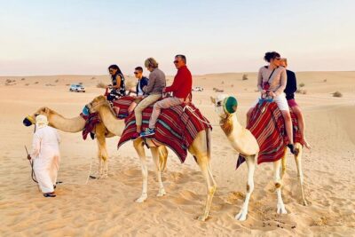 Morning Dune Bashing with Camel Trekking and sand boarding - Camel Trekking Through the Red Sands (20 Minutes That Sets the Tone)