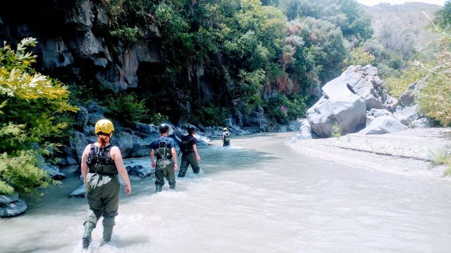 Motta Camastra: River Trekking Tour in the Alcantara Gorges - What the Alcantara Gorges Entrance Feels Like