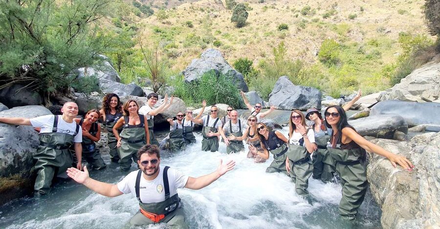 Motta Camastra: River Trekking Tour in the Alcantara Gorges - The 2-Kilometer Route: Waterfalls, Eddies, and Small Rapids