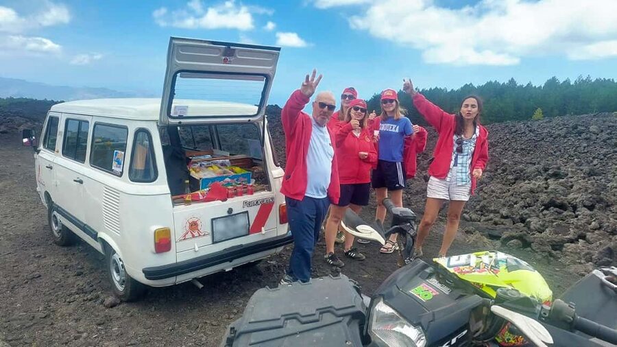 Mount Etna: trek with vintage car, tasting sicilian produtcs - Etna in Miniature and the 2002 eruption story at Piano Provenzana