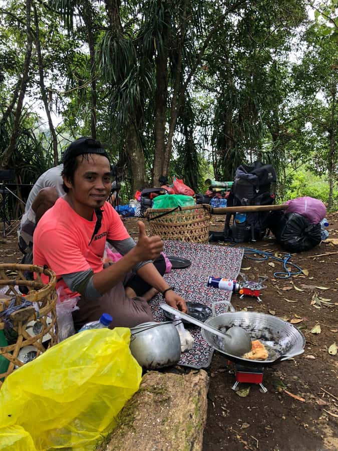 Mount Rinjani 2-Day Trek to Senaru Crater Rim - Night at the crater rim: tents, warm sleeping bags, and the sunset ritual
