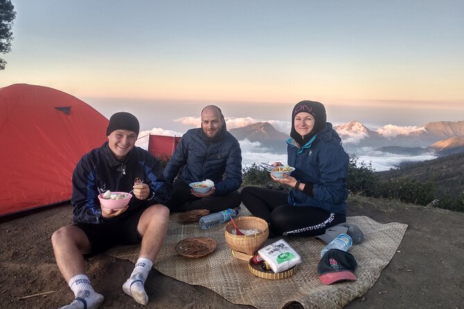 Mount Rinjani 3D2N Private Trek – Summit, Crater Rim & Hot Spring - Day 3 on the Senaru Crater Rim: views over Mount Agung and a rainforest break