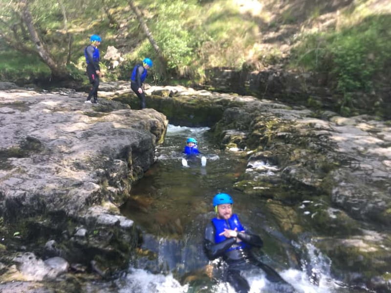 Neath: Canyoning, Gorge Walking & Waterfall Trekking Tour - The gorge-walking phase: slides, jumps, and moving with control