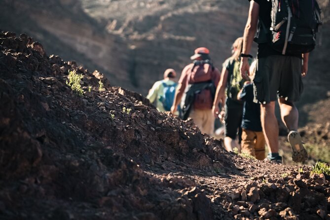 Petra to Wadi Rum Trek - 6 Days - Day 2: rural desert mountains, rocky valleys, and the “no waymarking” reality