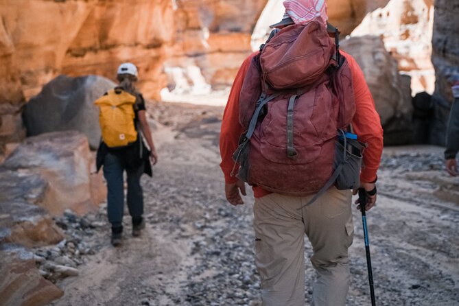 Petra to Wadi Rum Trek - 6 Days - Day 4: colorful canyons, rock formations, and ending in campsite comfort