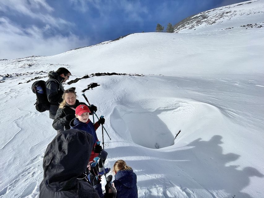 Piano Provenzana: Guided Mt. Etna Snowshoeing Trek - From Chiosco Bar Mareneve to Piano Provenzana at 1,800m