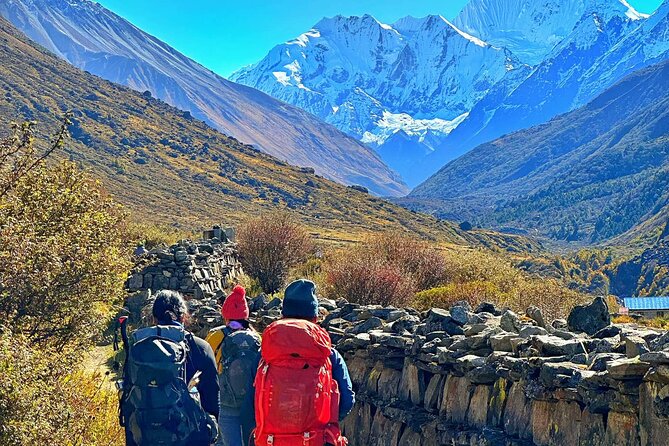 Private 8 - Day Langtang Trekking - Day 4 to Kyanjin Gompa: prayer flags, stone villages, and a big milestone