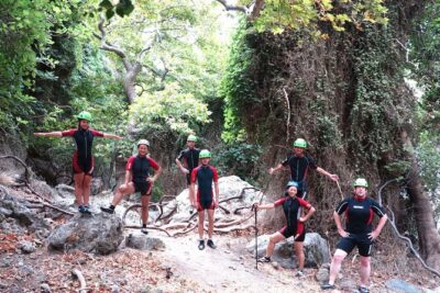 River Trekking at Kourtaliotiko Gorge - Stop 1: Swimming to the Waterfall and Entering the Gorge