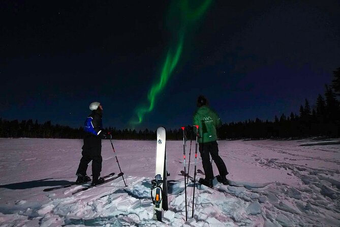 Ski Trekking under the Northern Lights - Backcountry Skiing in Lapland: The Aurora Plan in Motion