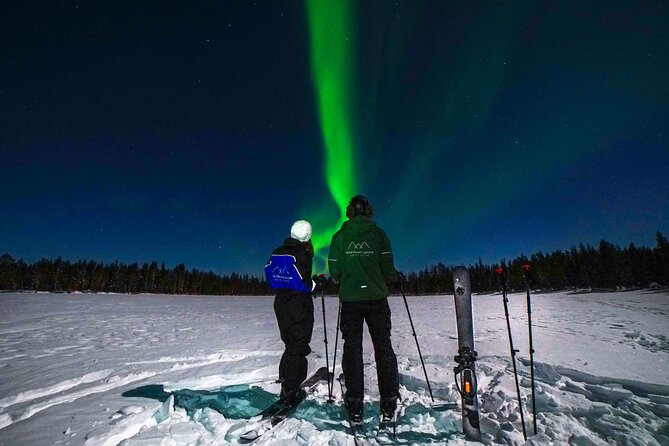 Ski Trekking under the Northern Lights - How the Guide Searches Toward the North for Auroras