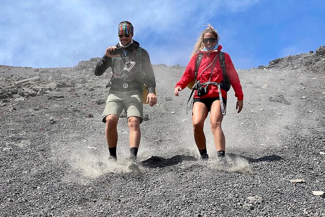 Summit Etna North 3380mt: 4x4 and trekking - Piano Provenzana: Coffee, Briefing, and Standing on Old Lava