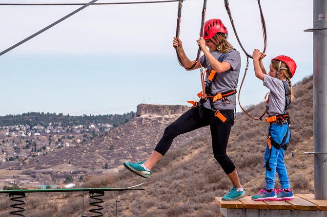 The EDGE: Epic Sky Trek - The core adventure: 120 obstacles, ziplines, and your own pace