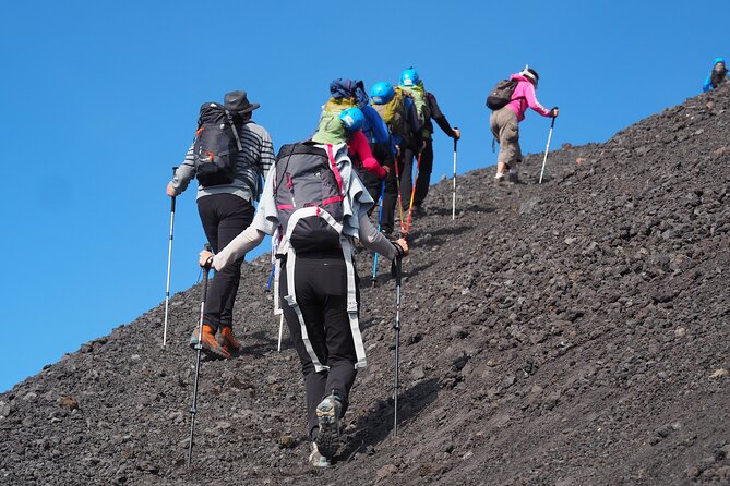 Trekking 3000 from Etna Sud with Alpine Guide - Views at altitude: 2021 traces and the cold reality at 3000 m