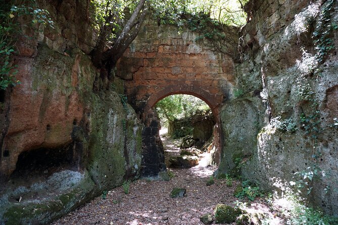Trekking Excursion History and Nature Necropolis of Norchia from Rome - Cava Buia and the Via Clodia road carved into tuff