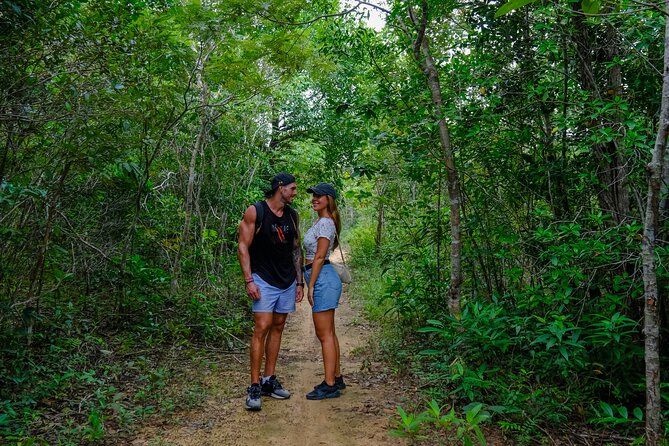 Trekking Tien Son Dinh Phu Quoc - Suoi Tranh spring water and the big cave: cool off, then mind your knees