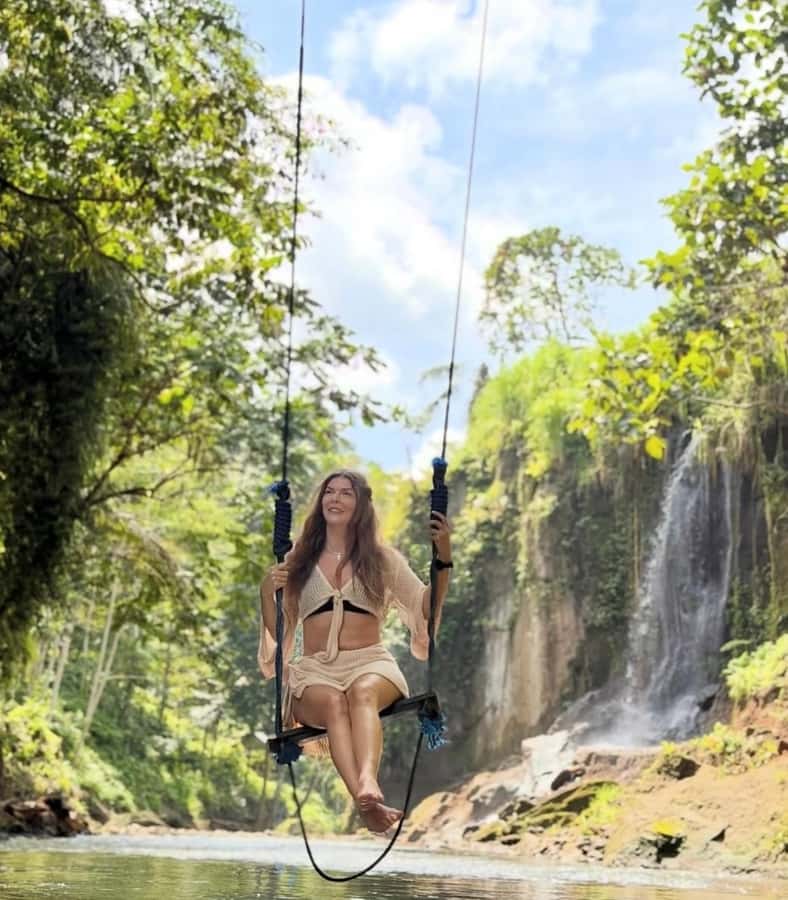 Ubud: Trekking Through Rivers & Forests to Three Waterfalls - Three waterfalls without the usual crowd vibe