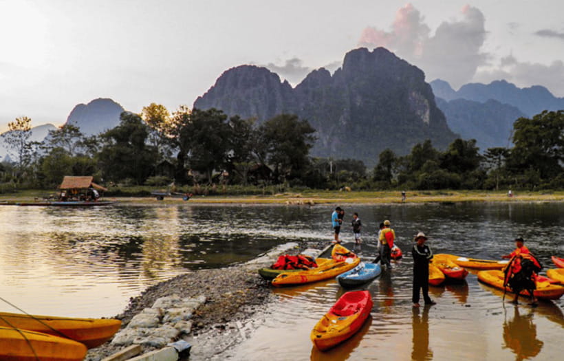 Vang Vieng: Kayaking&Cave Tubing&Trekking&Blue Lagoon - The Nam Song Kayak Reality Check: Comfort and Skill Level