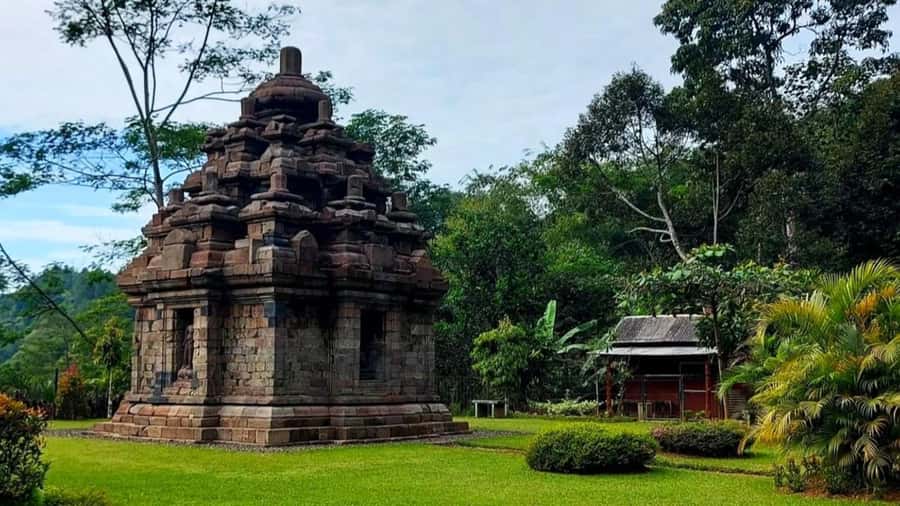 Yogyakarta: Selogriyo Temple and Rice Terrace Soft Trekking - The temple approach: coffee break, then the steps
